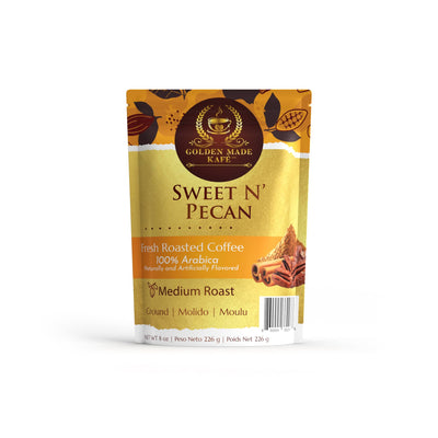 8oz PREMIUM GROUND COFFEE - SWEET N’ PECAN - Korvel