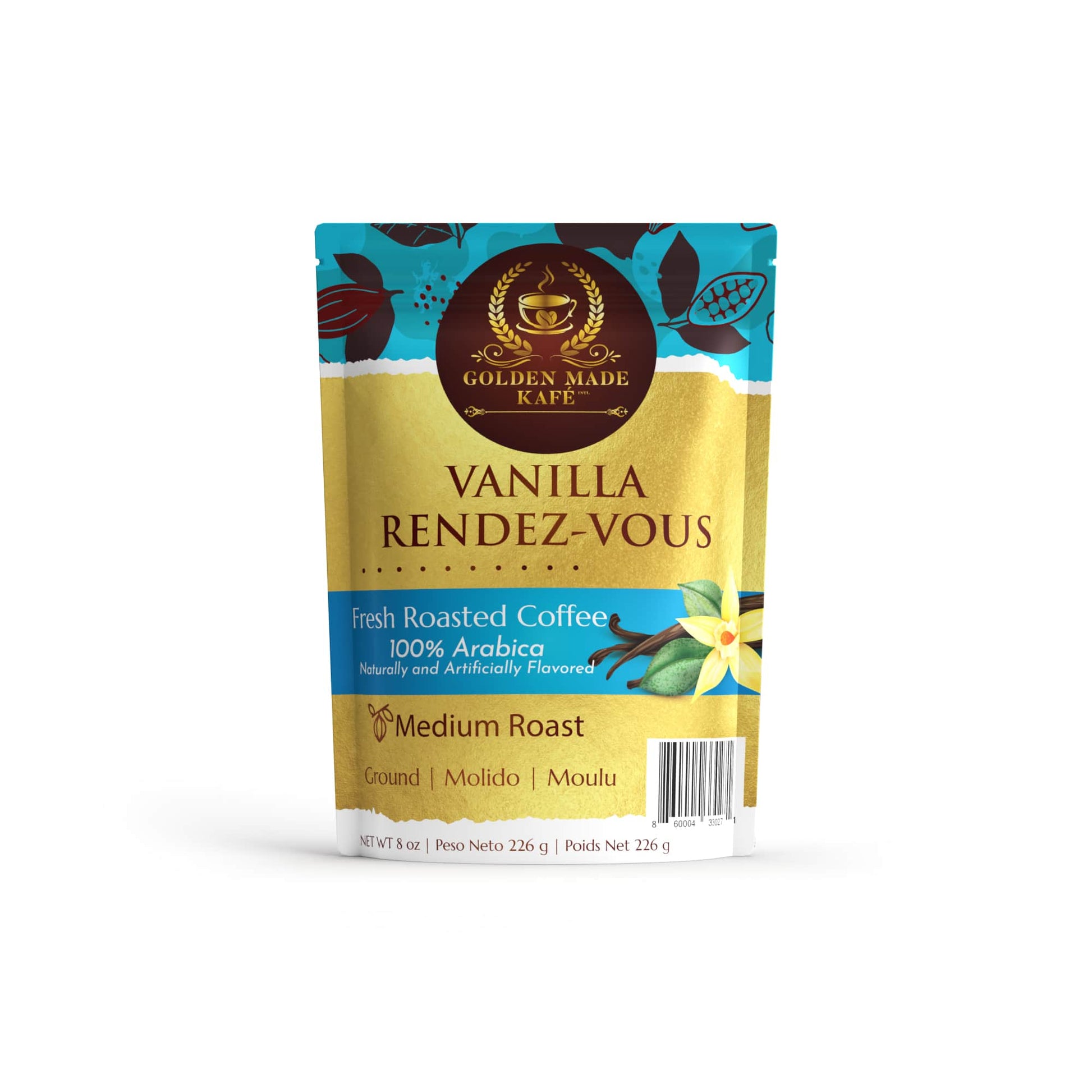 8oz PREMIUM GROUND COFFEE - VANILLA RENDEZ-VOUS - Korvel