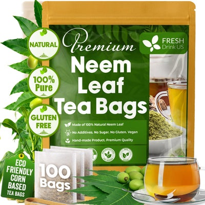Premium Neem Leaf Tea Bags - 100% Natural & Pure