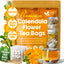 Bolsitas de té de caléndula, flores de caléndula 100 % naturales y puras, ecológicas. Infusión de caléndula. Sin azúcar, sin cafeína, sin gluten, vegana. 