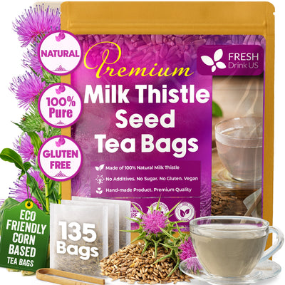 Premium Milk Thistle Tea Bags - 100% Natural Herbal Infusion