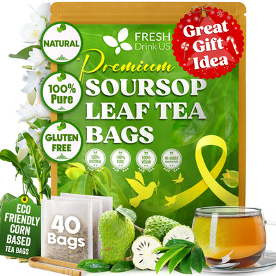 Premium Soursop Leaves Tea Bags - Natural Herbal Infusion