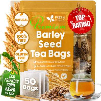 Premium Natural Barley Tea Bags - 100% Pure & Caffeine-Free