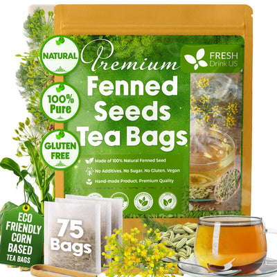 Premium Fennel Tea Bags - 100% Natural & Pure Fennel Seeds