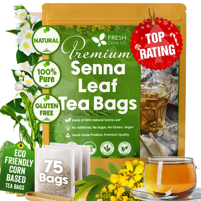 Premium Senna Leaf Tea Bags - 100% Natural & Pure