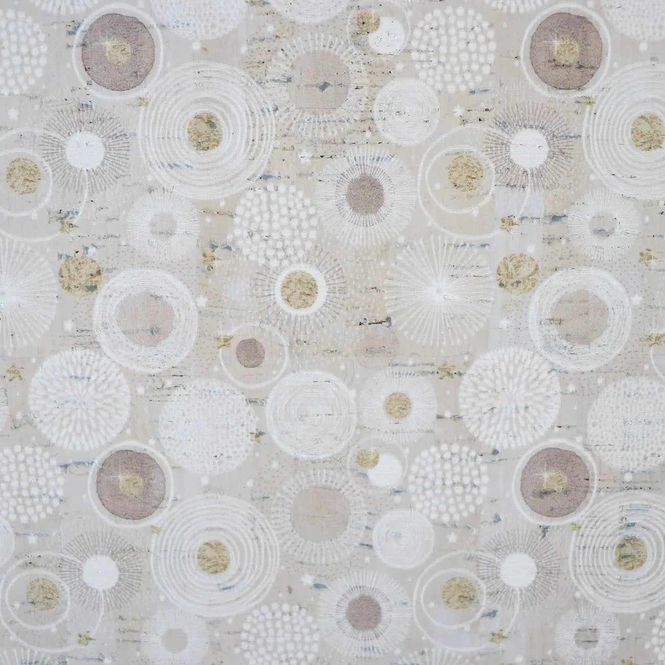 Mod Circles Pro Cork Fabric - 1/2 Yard