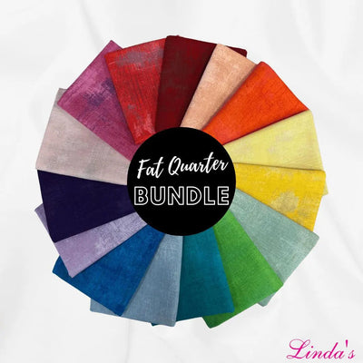 Conjunto de 15 Fat Quarters Moda Grunge Rainbow