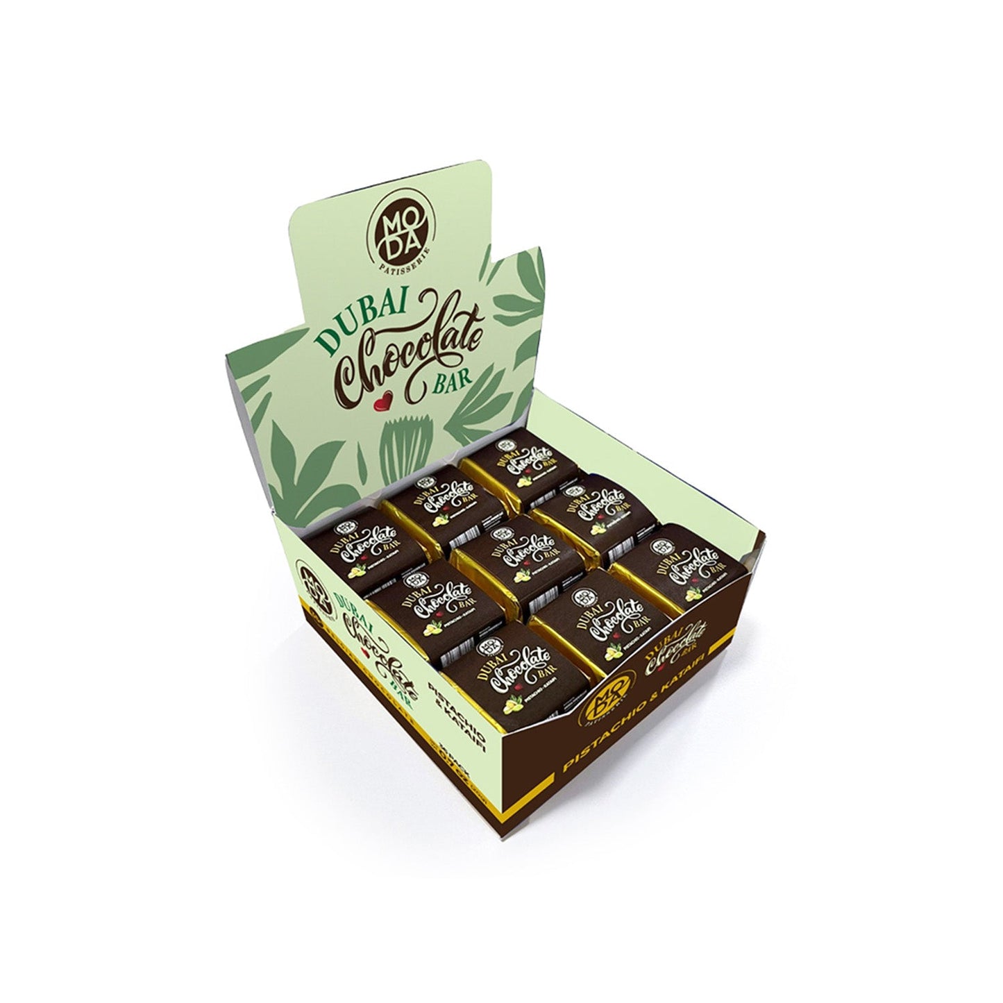 Chocolate Moda Dubai – Barra pequeña, 20 g (0,7 oz) 