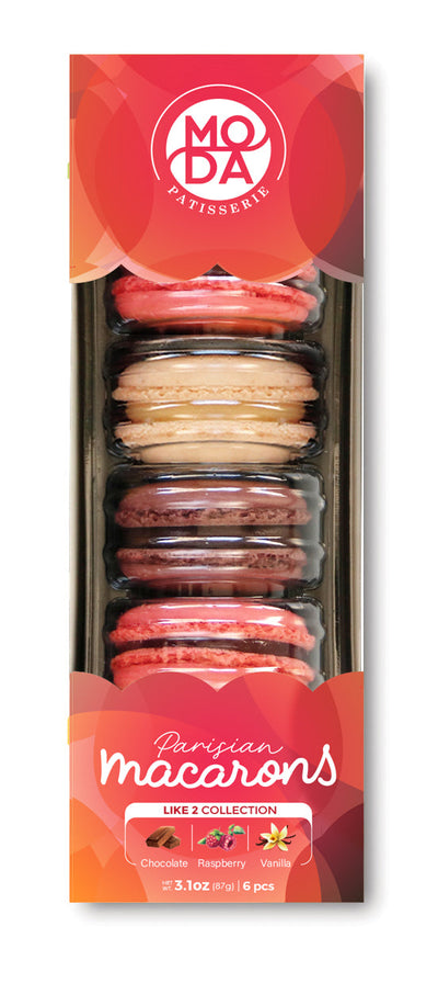 Hazz Macaron Assorted French Cookies - Chocolate, Raspberry & Vanilla