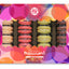 Coffret de macarons Hazz – 24 pièces (345 g) x 4 boîtes – Chocolat, framboise, pistache et banane