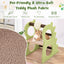 2-Tier Modern Cat Tree with Rotatable Sisal Scratching Ball - Green