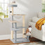 Árbol para Gatos Moderno de 44 Pulgadas con Perchero Desmontable