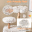 Modern 53-Inch Cat Tree with Natural Wood and Jute Scratching Posts