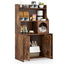 Modern Wooden Industrial Cat Litter Box Enclosure with Storage