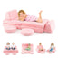 Conjunto de Sofá Modular para Niños - Brilla en la Oscuridad - Rosa