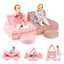 Conjunto de Sofá Modular para Niños - Brilla en la Oscuridad - Rosa