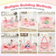 Conjunto de Sofá Modular para Niños - Brilla en la Oscuridad - Rosa