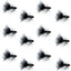 Mouches Streamer Leech en Mohair Noir - Taille 8, Paquet de 12
