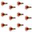 Mouches Streamer Leech en Mohair Brun Premium - Taille 8 (Pack de 12)