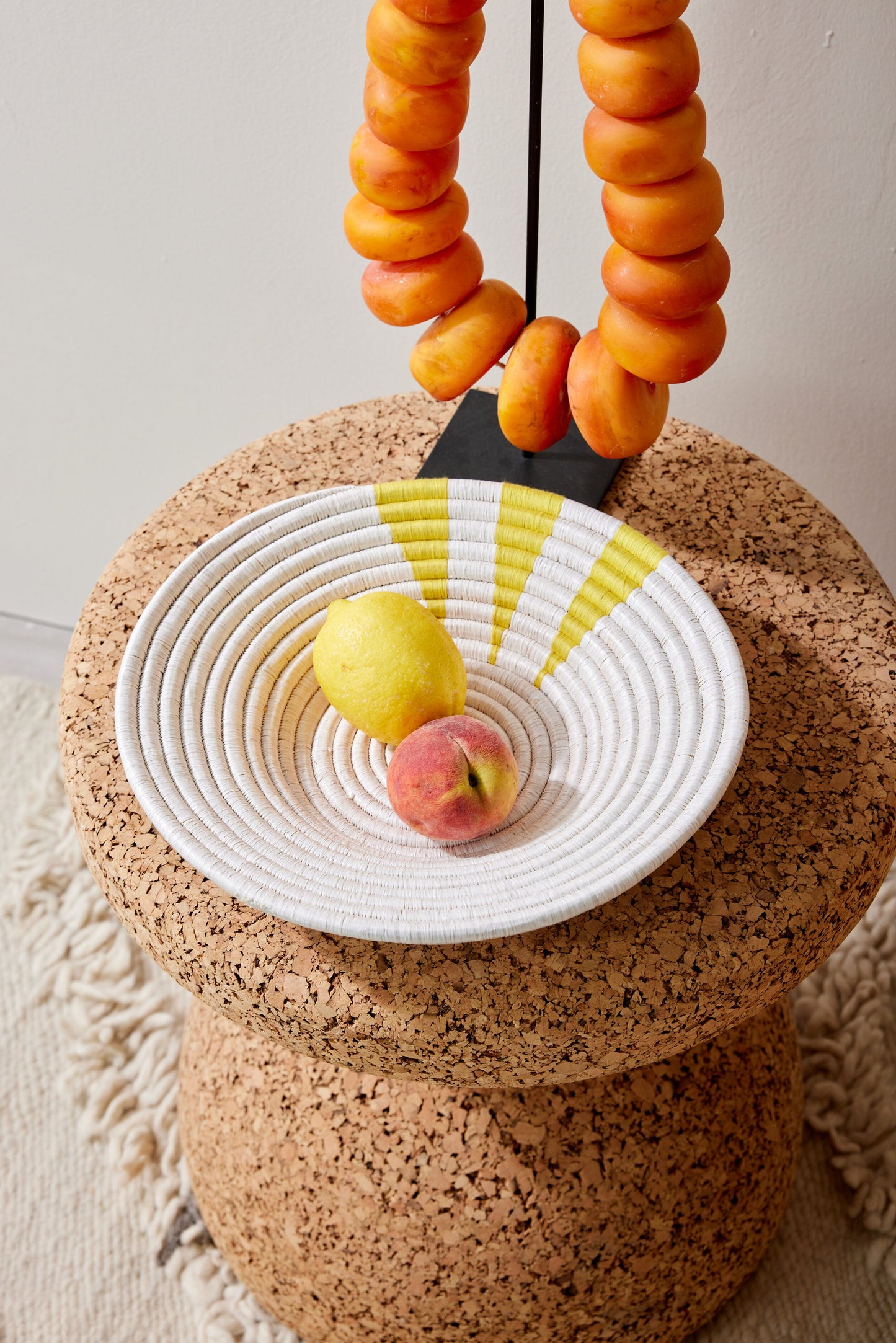 Cesta de Pared Amarilla Moja