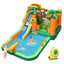 Monkey-Themed Inflatable Water Slide with Jumping Area