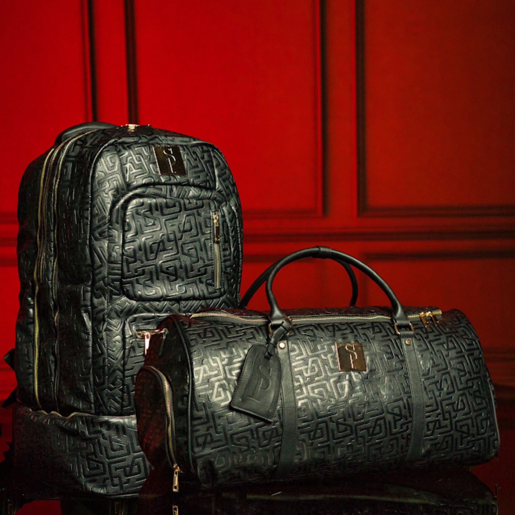 Monogram Leather Signature Bag Set (Signature and Duffle) - Korvel