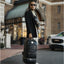Black Monogram Leather Patented Carry-On Backpack