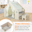 Maison de jeu intérieure Montessori avec bac de rangement et tapis pour tout-petits