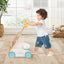 Wooden Baby Walker with Adjustable Heights and Smooth Wheels