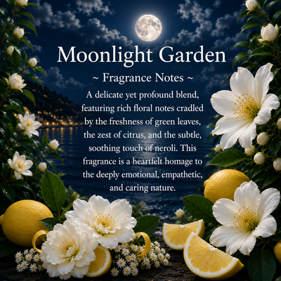 Moonlight Garden Crystal-Infused Car Aroma Diffuser, 8ml