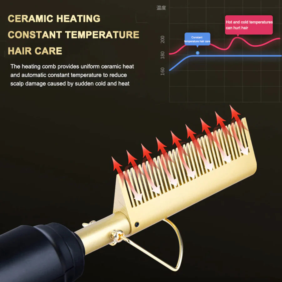 Pro Electric Beard Straightening Comb