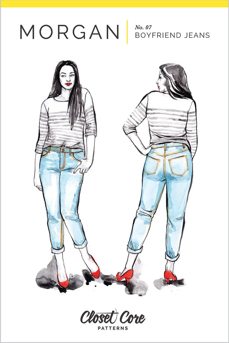 Patrón de Costura de Jeans Boyfriend Morgan