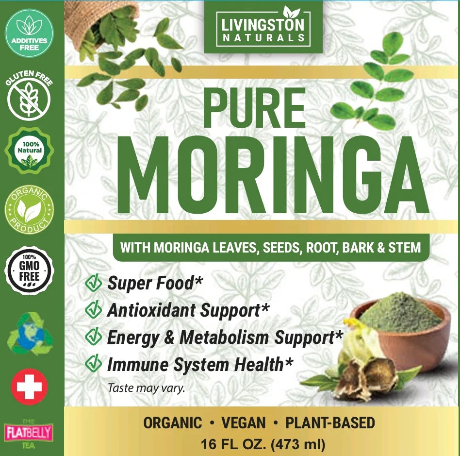Organic Moringa Liquid Extract – Full Spectrum Superfood Formula - Korvel
