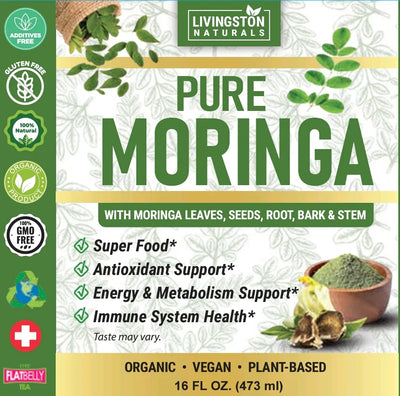 Organic Moringa Liquid Extract – Full Spectrum Superfood Formula - Korvel