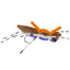 Vibrant Purple Foam Grasshopper Flies - Set of 6, Size 10 Hook - Korvel