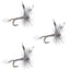 Trout Dry Fly Fishing Flies - Classic Mosquito 3 Pack, Size 18 - Korvel