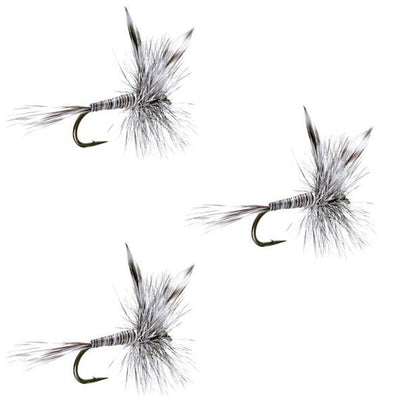 Trout Dry Fly Fishing Flies - Classic Mosquito 3 Pack (Size 20) - Korvel