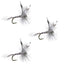 3 Pack Barbless Mosquito Dry Flies - Size 12 for Trout Fishing - Korvel