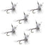 Premium Barbless Mosquito Dry Flies for Trout Fishing - Size 18 (6 Pack) - Korvel