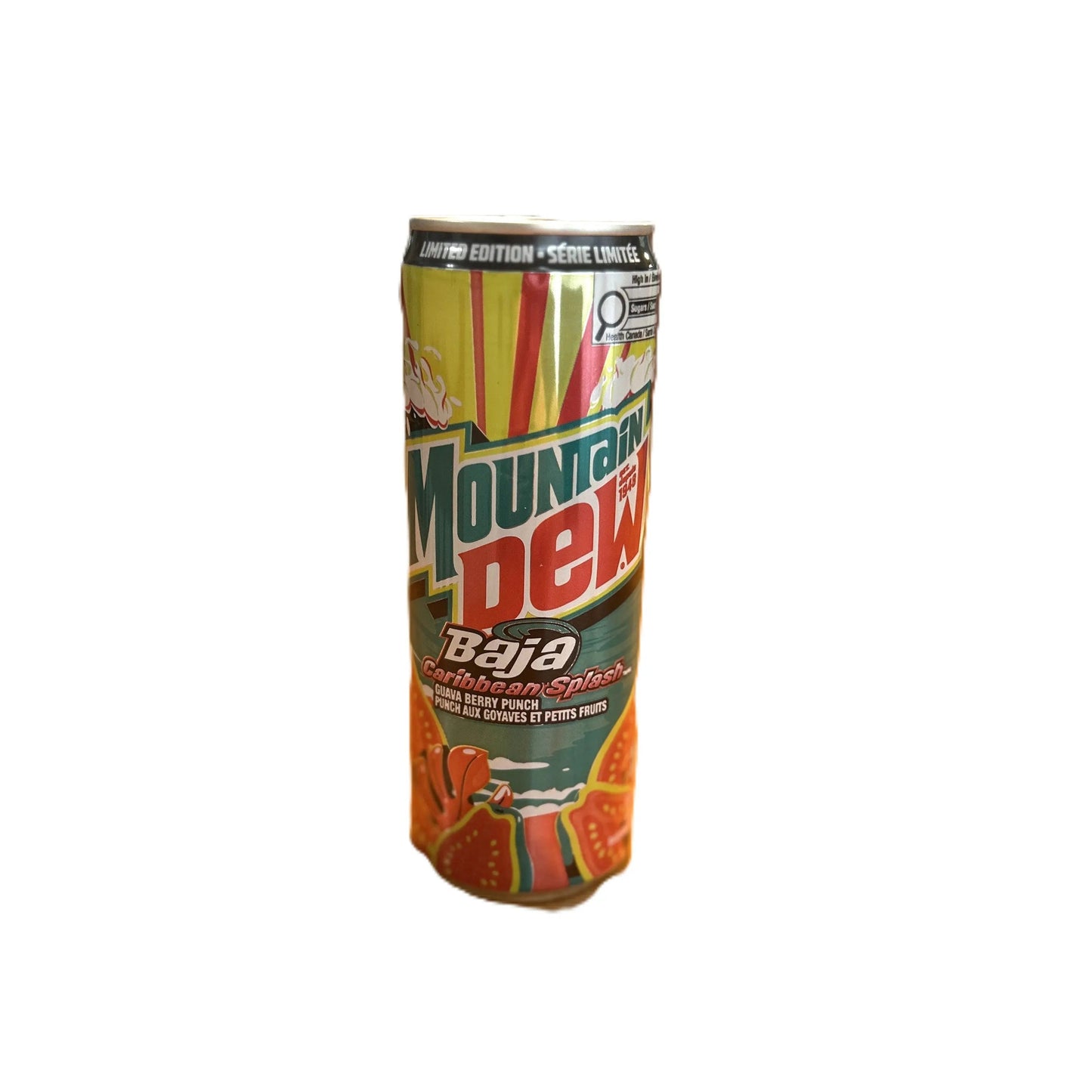 Mountain Dew Baja Caribbean Splash – Guava Berry Punch Soda Édition Limitée