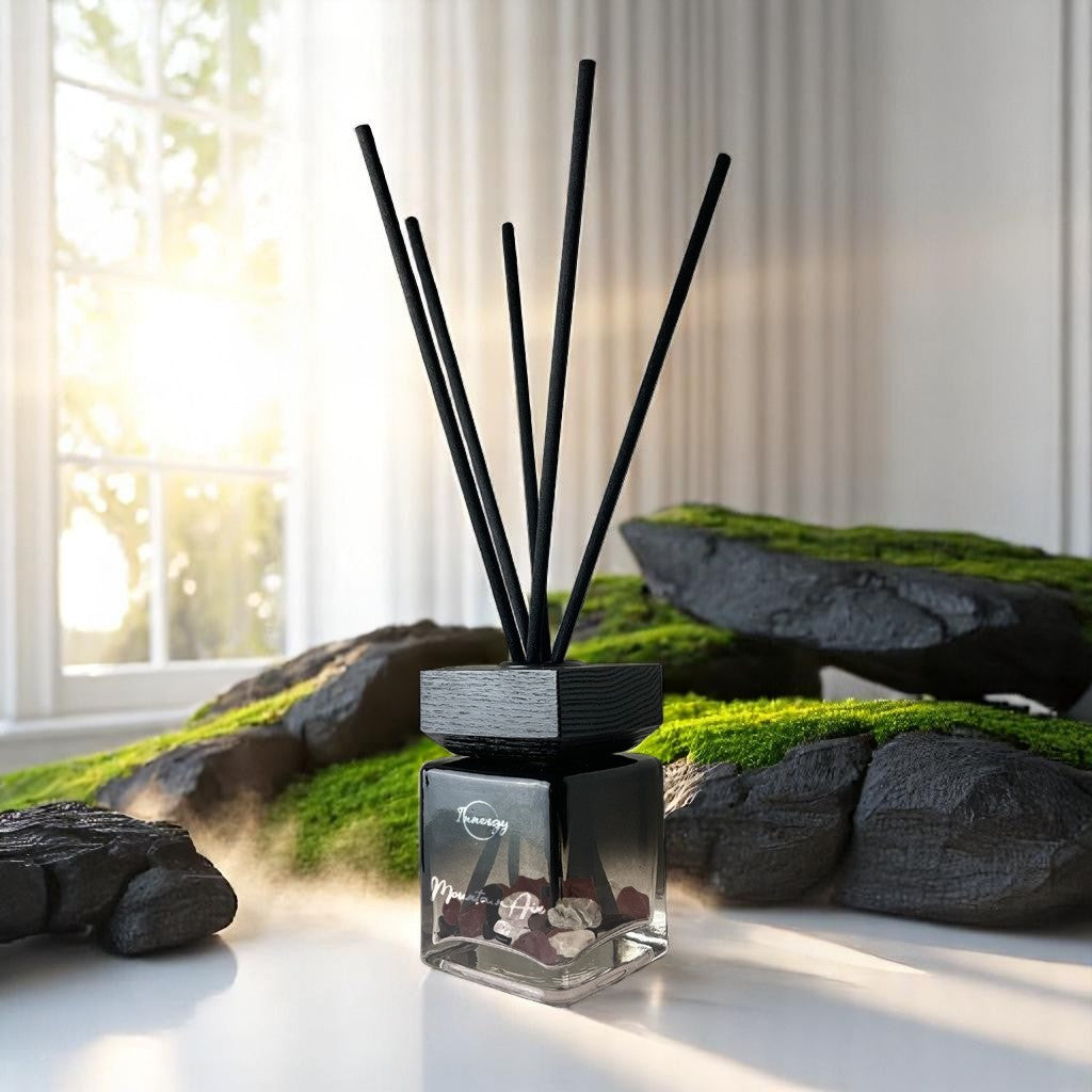 Revitalizing Mountain Air Crystal-Infused Reed Diffuser, 100ml - Korvel
