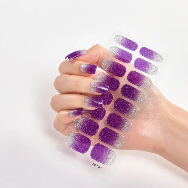 Premium DIY Gel Nail Stickers for Effortless Glam
