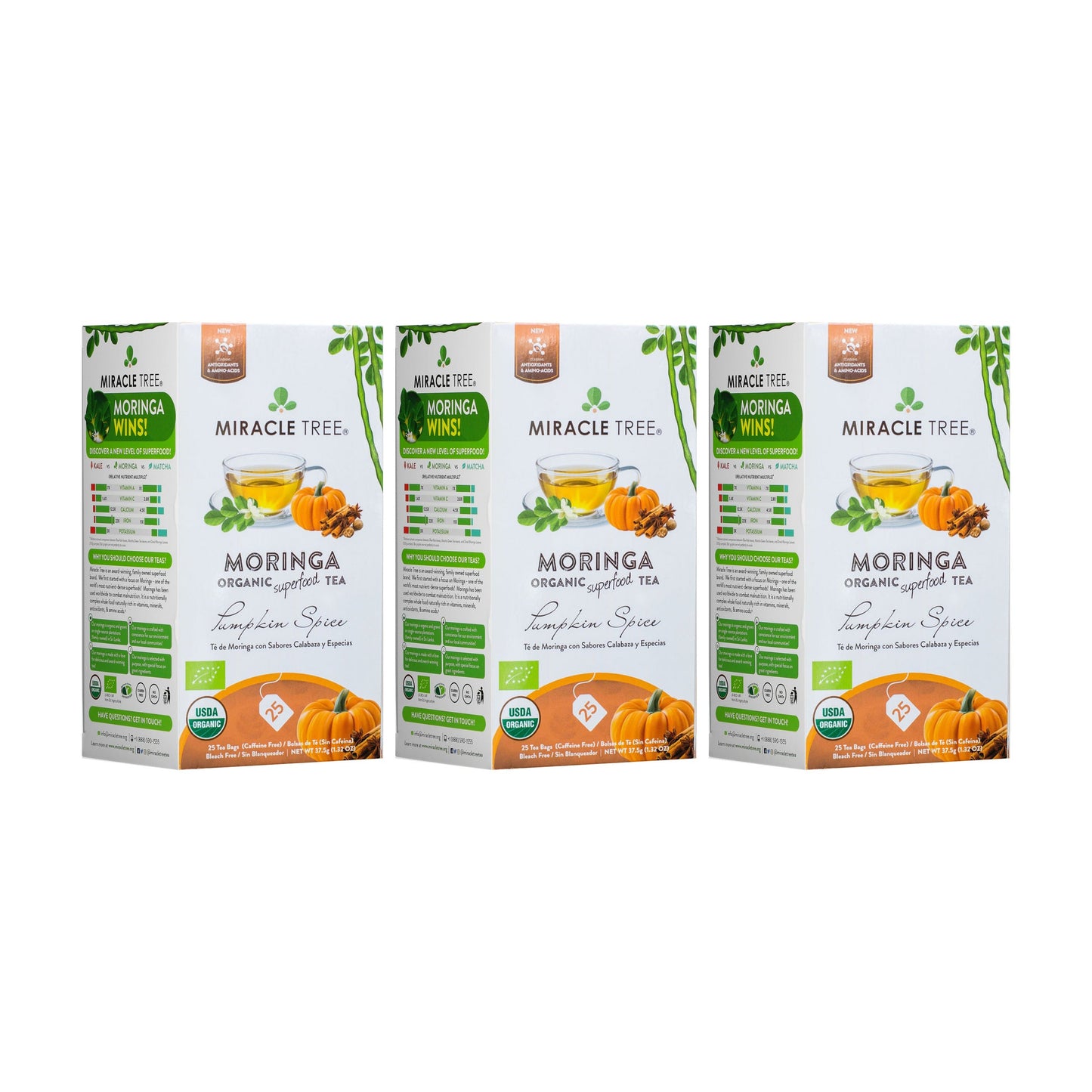 Thé Moringa Bio avec Épices de Citrouille