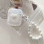 Transparent Headphone Case with Bead Bracelet