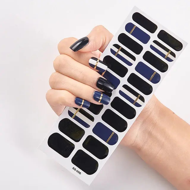 Premium DIY Gel Nail Stickers for Effortless Glam