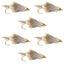 Premium Cone Head Muddler Minnow Streamer Flies - Set of 6 Size 8 - Korvel