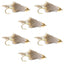 Cone Head Muddler Minnow Trout and Bass Streamer Fly - 6 Flies Hook Size 4