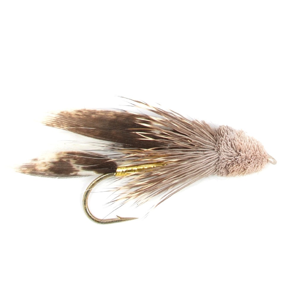 Triple Pack Muddler Minnow Streamer Flies for Trout and Bass - Size 6 - Korvel