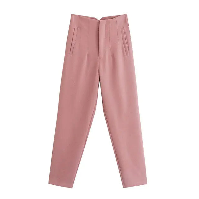 Pantalons Droits Chic pour Femme de Bureau