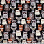 Multi Black Nature Nerds Digital Cuddle Fabric per Yard